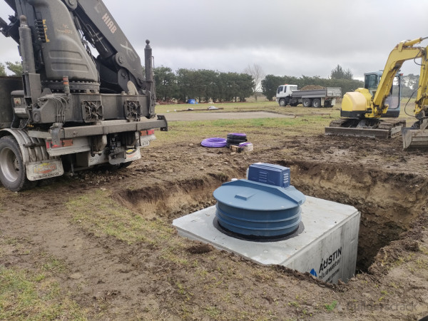 Septic tank install for the new house