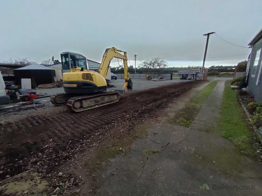 Leveled and compacted ready for drilling newpost holes