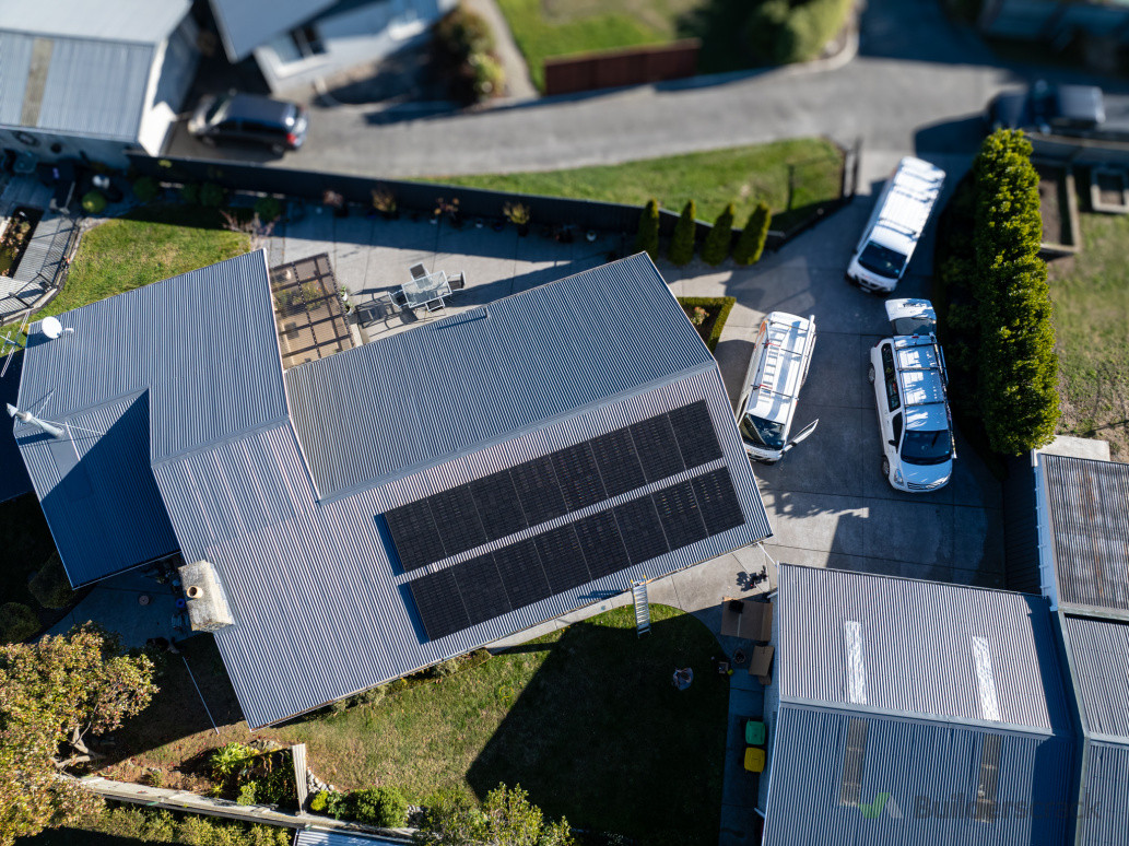 High View of solar install