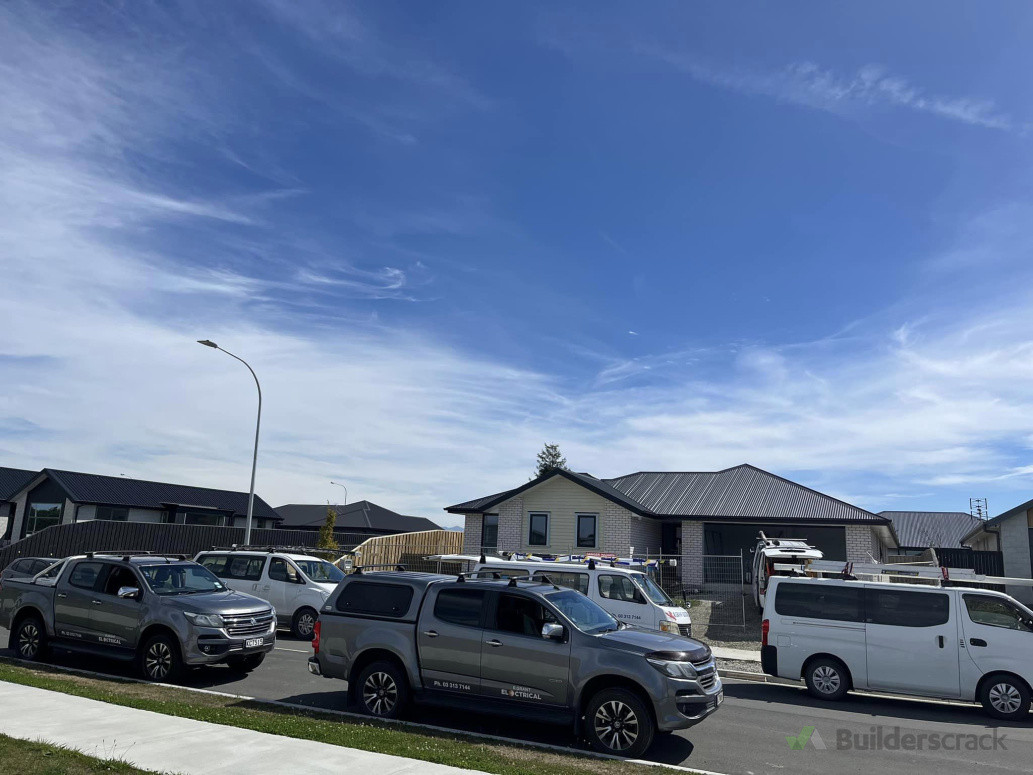 New house installation with all hands on deck.