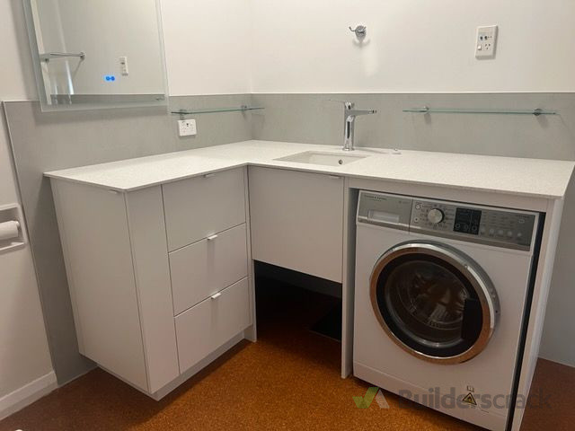 Bathroom Cabinets with Staron Benchtop