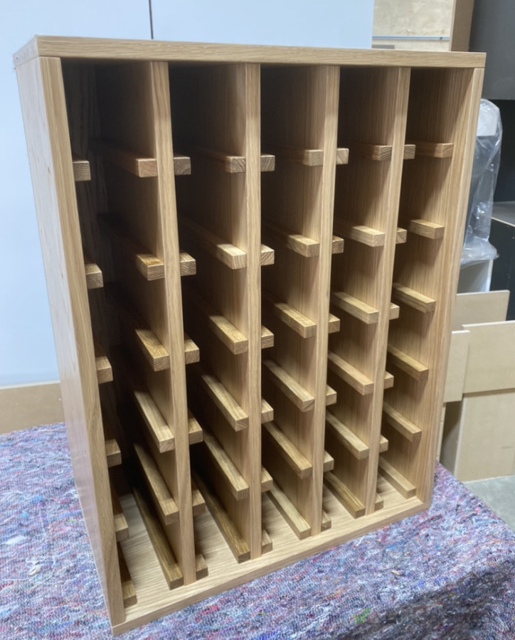 American Oak Wine Rack