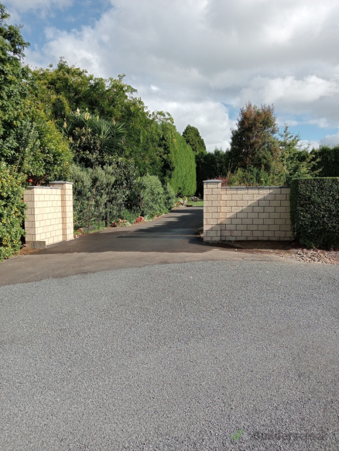 drive entrance built for  gates