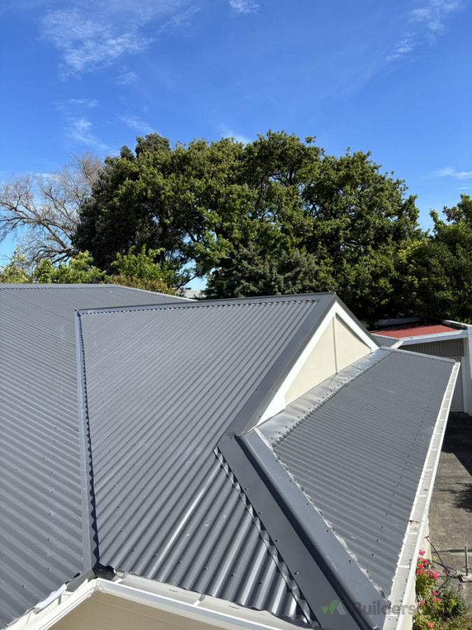 New roof, gutters and cladding