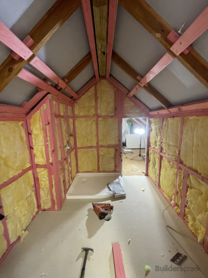 Bathroom loft addition