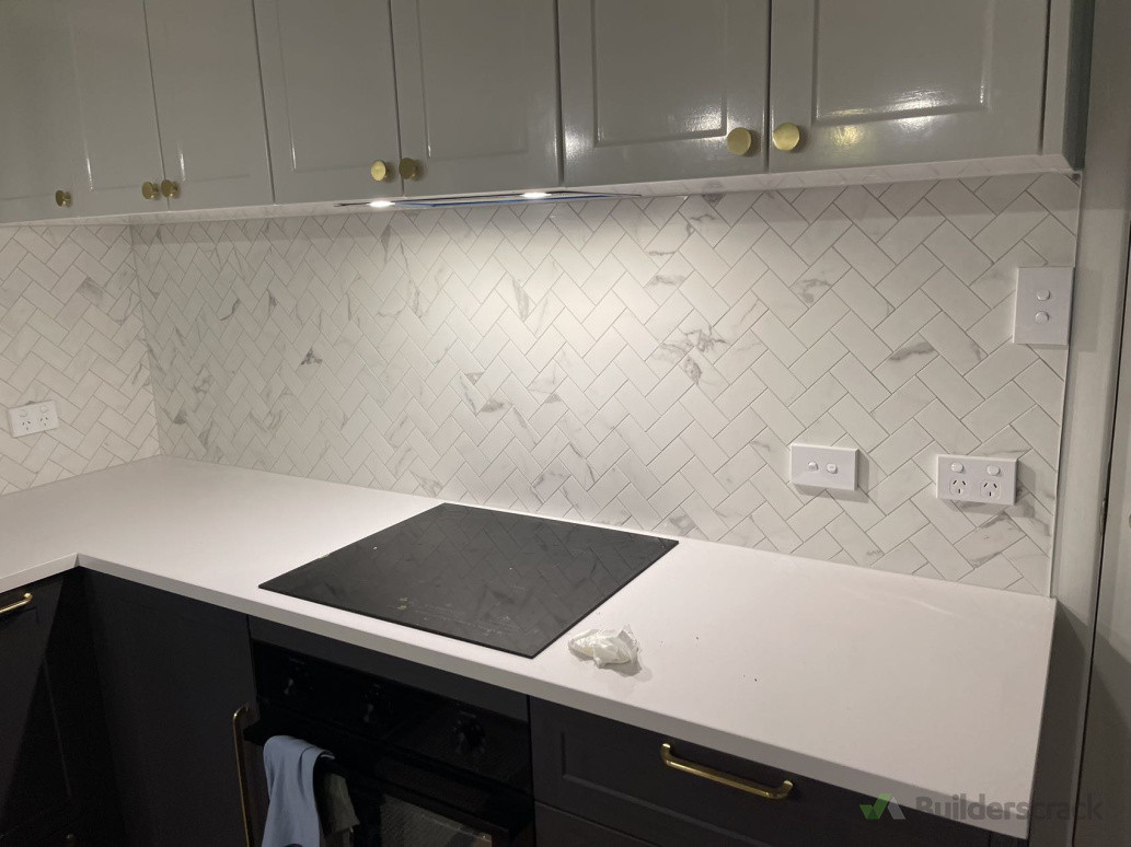 kitchen splash back with Mosaic