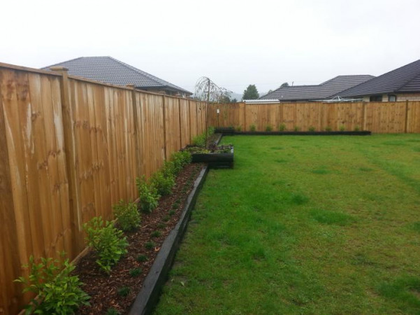 New Fence and Garden Edging