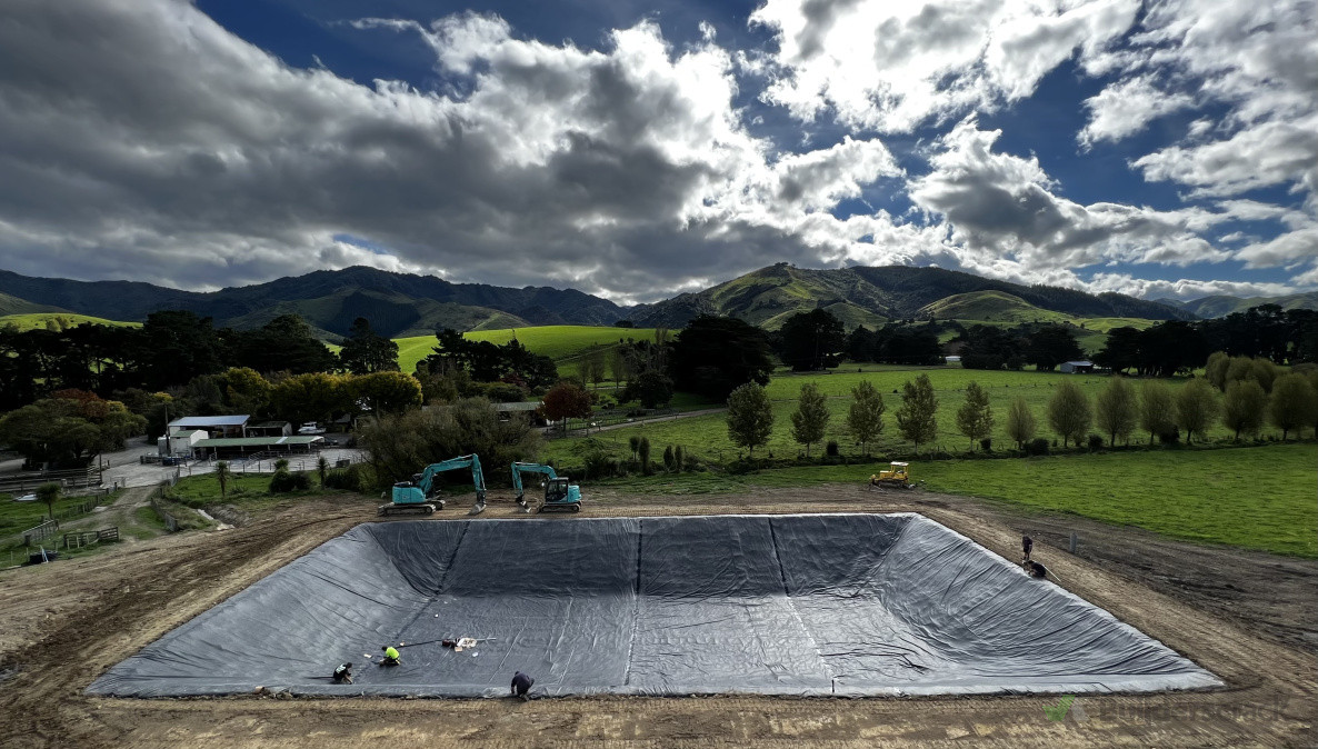 Recent Effluent Storage Pond Build