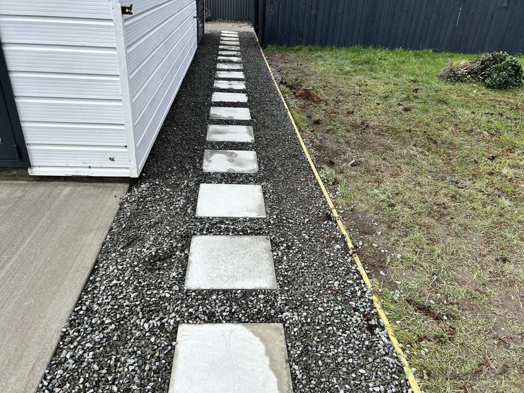 Removed garden and replaced with path