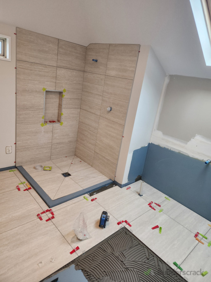 Bathroom floor and walls