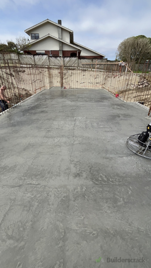 Polished concrete foundation