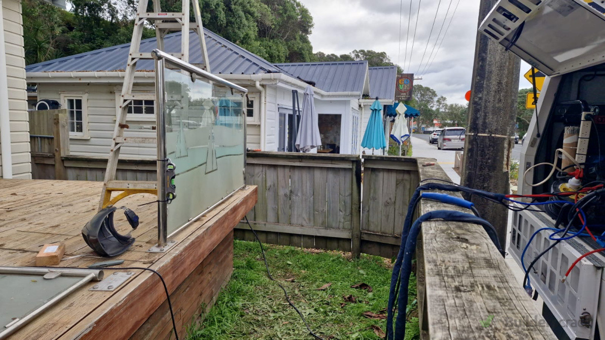 Stainless Balustrade Install (During)