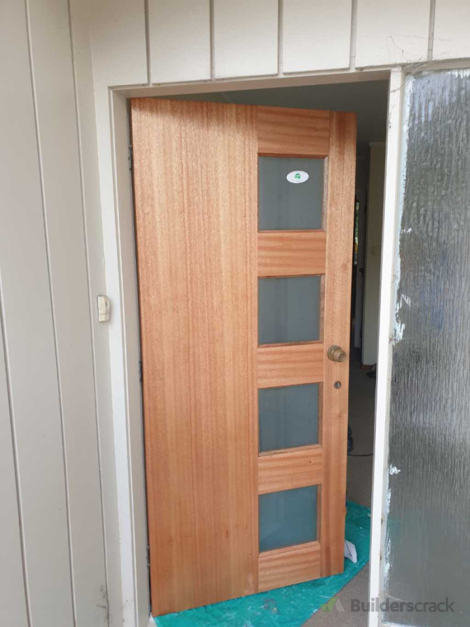 New entrance door installed