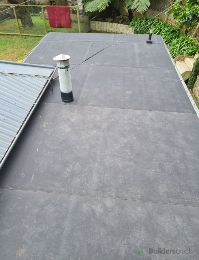 New Ardex Butynol to replace an old leaking membrane roof