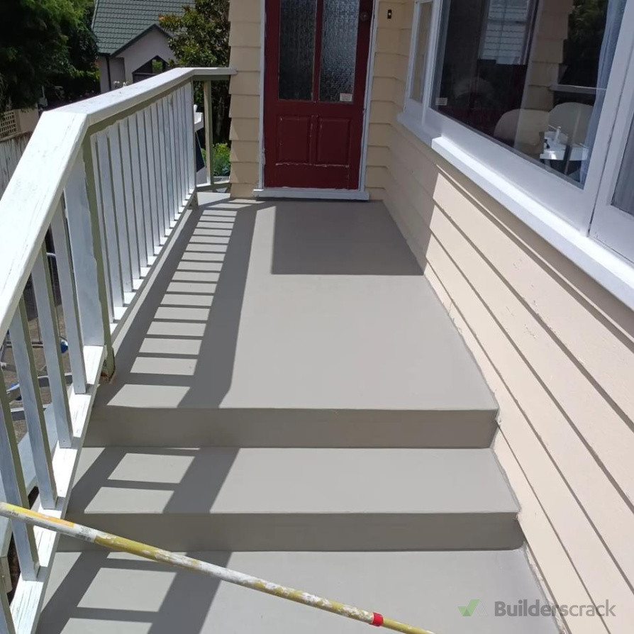 new life to old, tied concrete steps