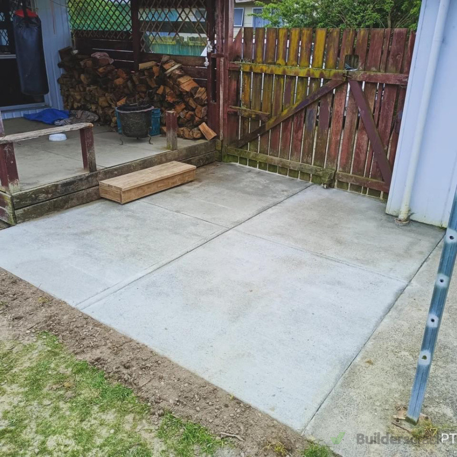 Concrete patio