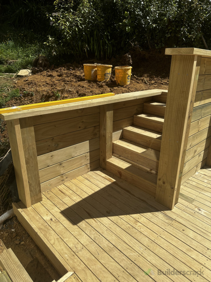 Decking with stairs