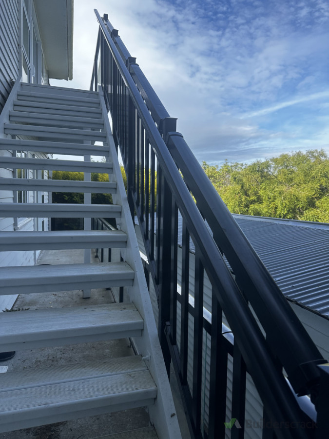 Aluminum fence installed