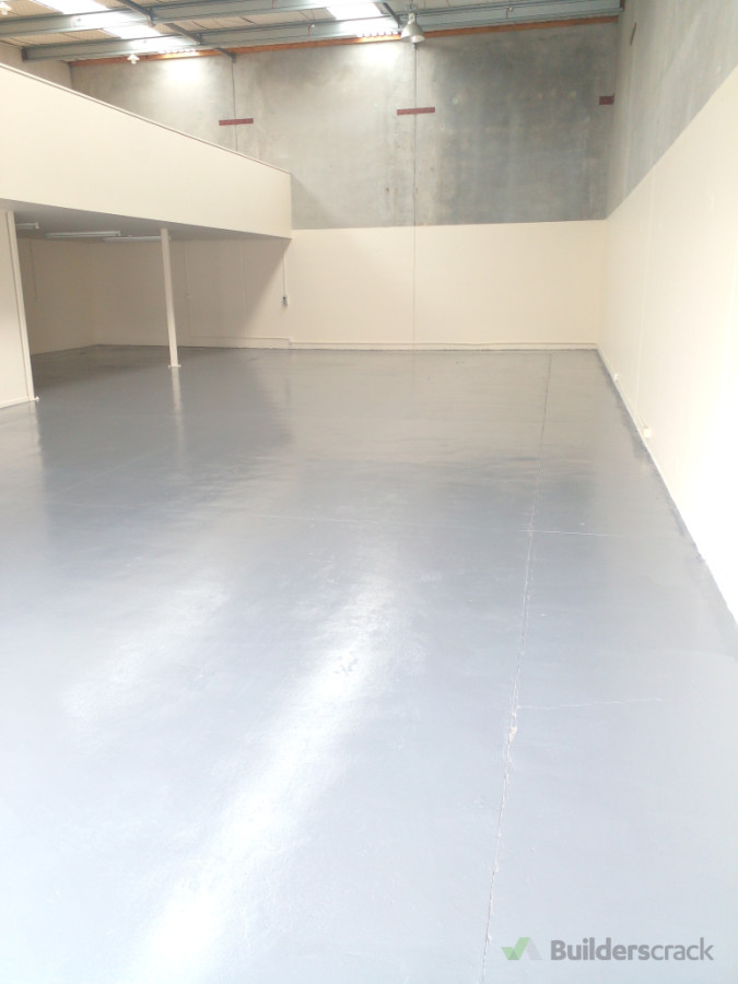 floor painted with antislip product