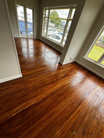 wooden floor with varnish