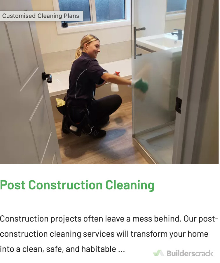 Post-construction cleaning removes dust, debris, and leftover materials, ensuring the space is spotless and ready for use. It’s a crucial final step that enhances safety and transforms the area into a clean, polished environment.