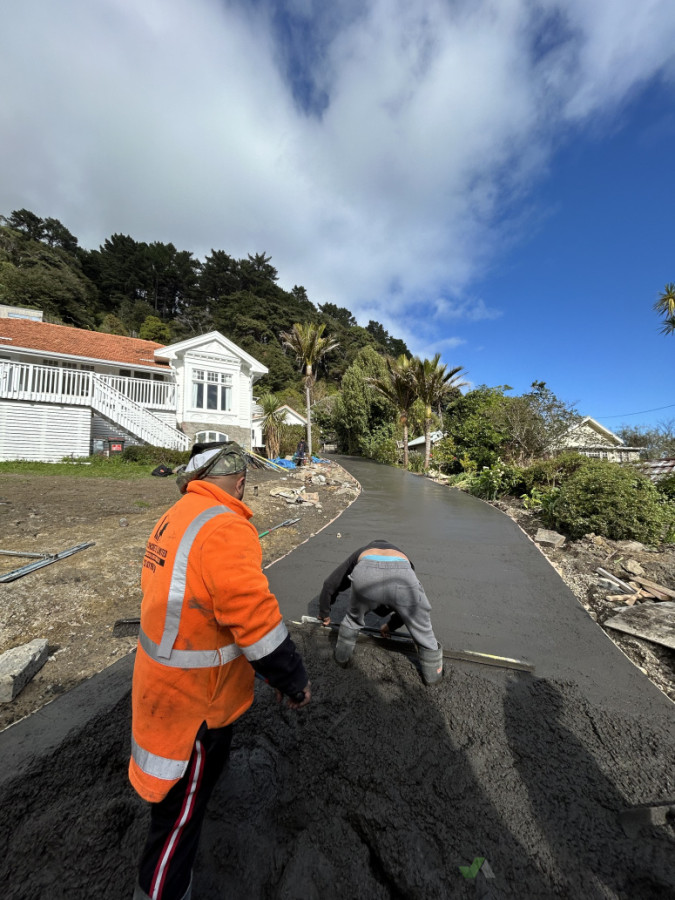 Steep driveway