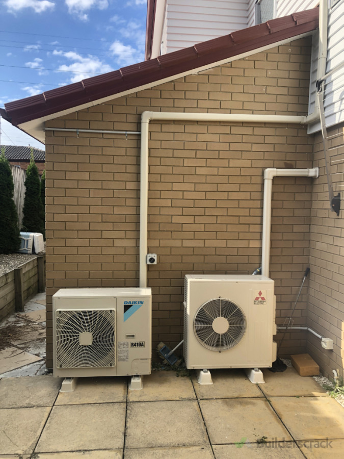 Installed 2 x heat pumps