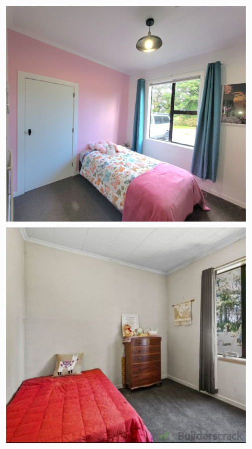 Kids bedroom, skim, trim, paint, build new wardrobe