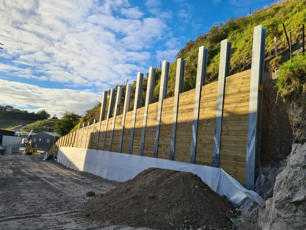 Steel H beams. 5 metres high