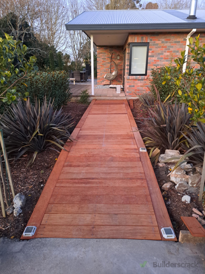 Zero level Kwila deck walk way to entrance