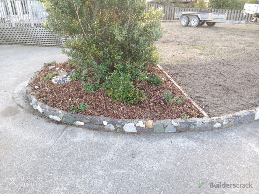 New planting and forest floor bark