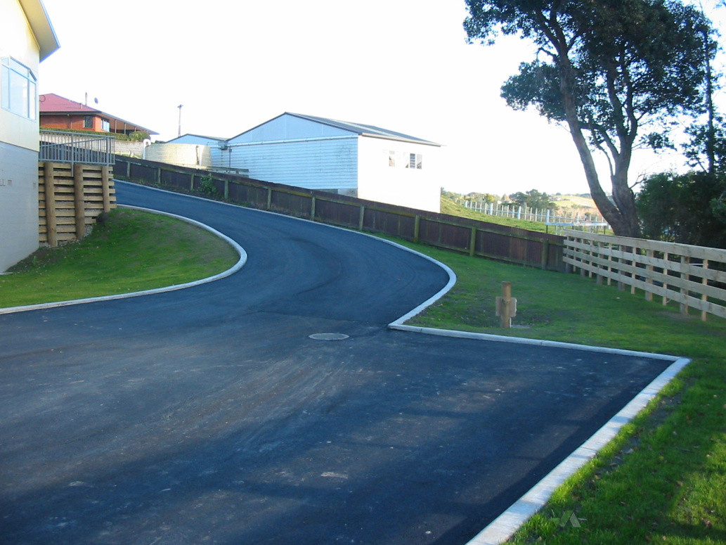 Driveway and landscape