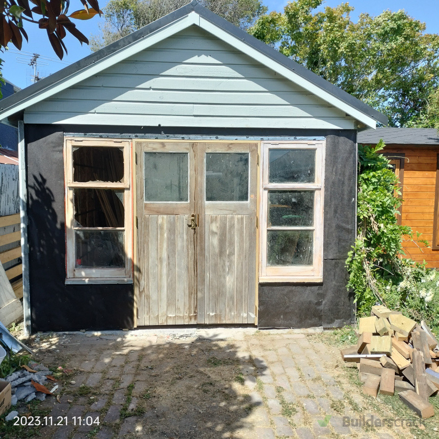 Removed Garage Door & replace.