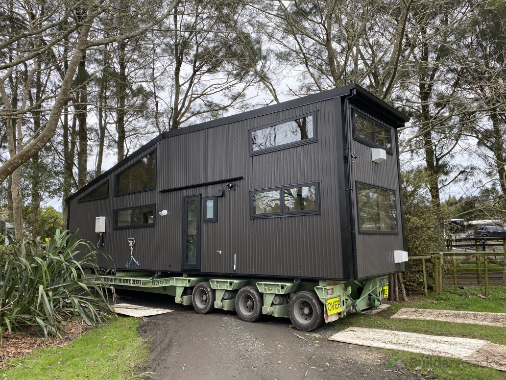 Tiny. house arrives