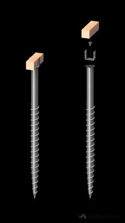 Ground screw used