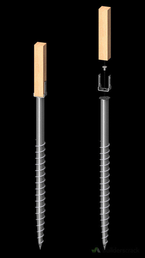 Ground screw used