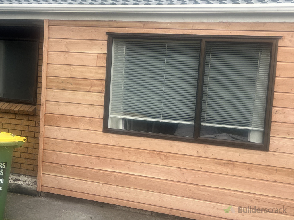 Replaced new cladding