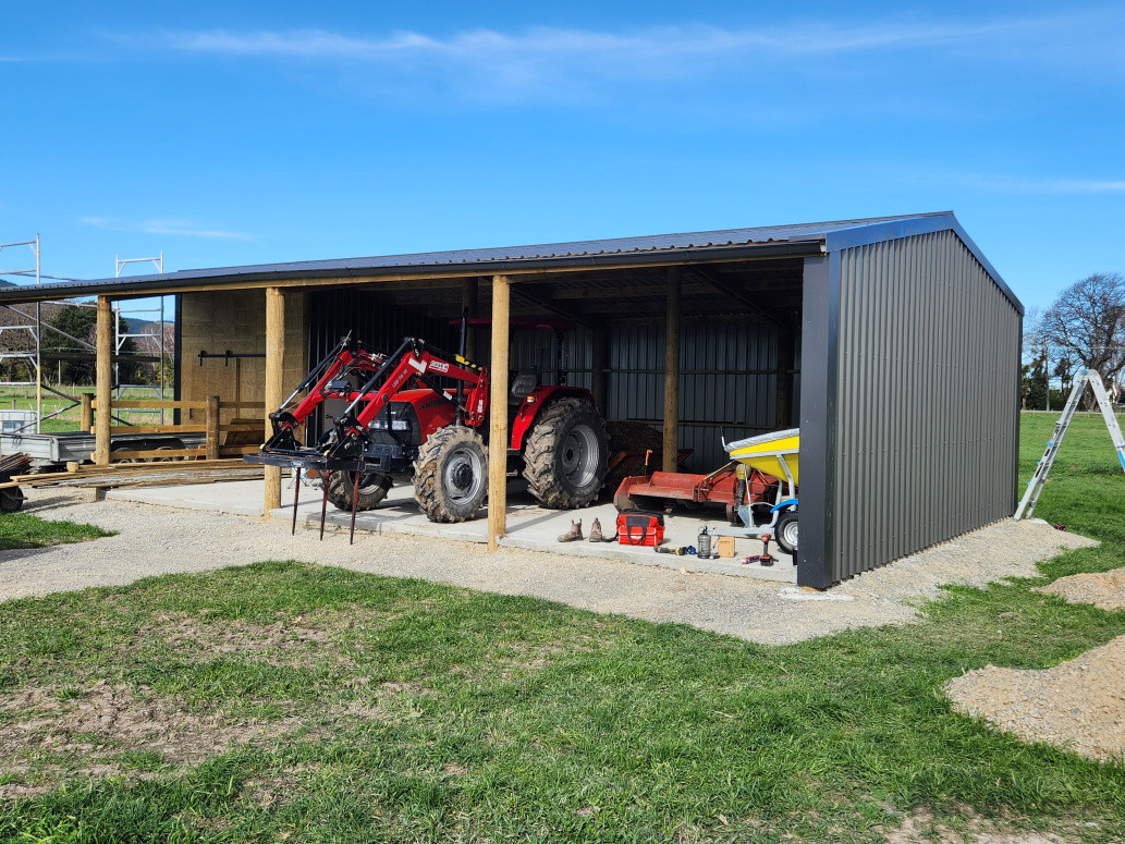 Pole shed installation