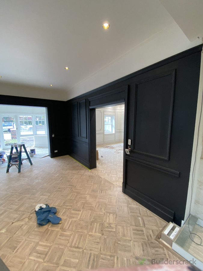 Painting black walls per customer request