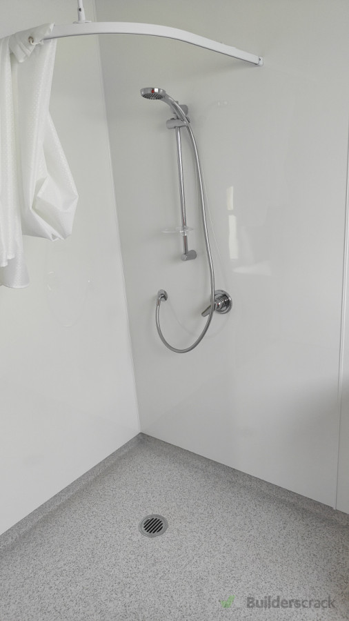 Floor entry shower