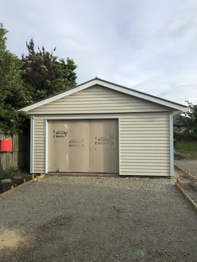 Reclad of exisiting garage