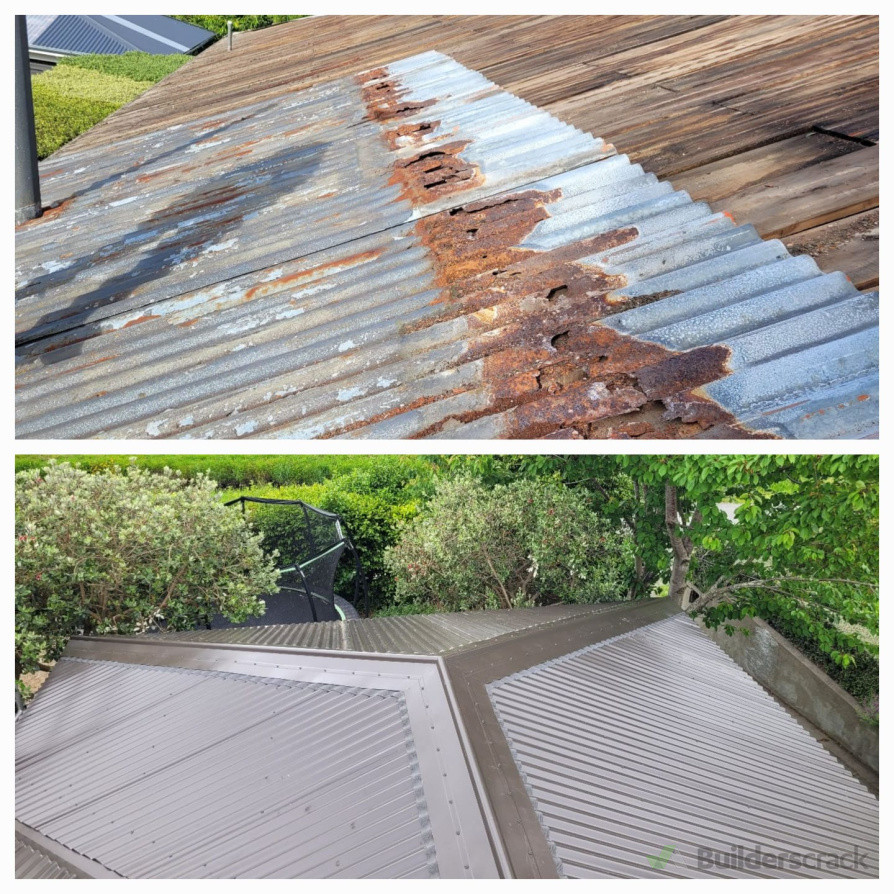 Before and After Metal Roof