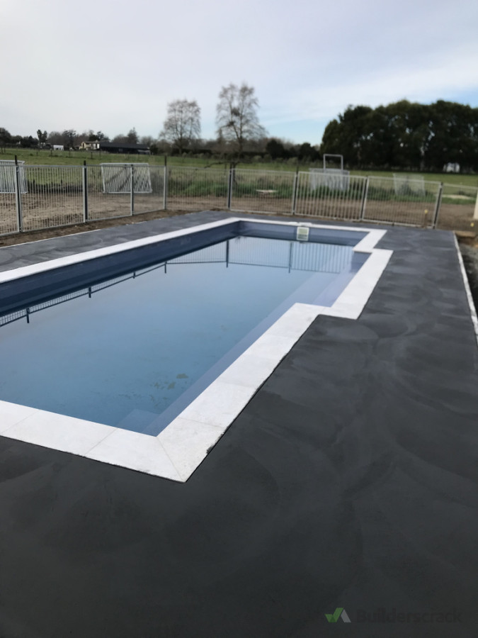 Full black pool surround