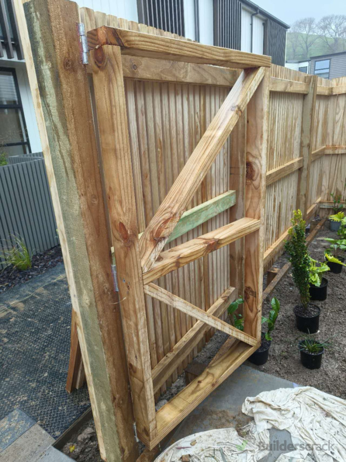 Built new fence & gate