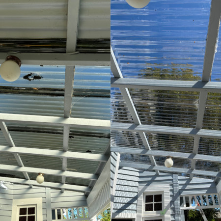 Before/After Polycarb Replacement Dunedin