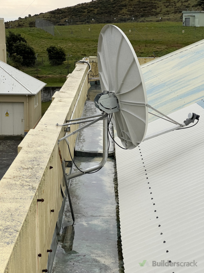 Commercial satellite installation.