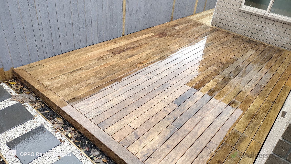 Vitex deck with footpath and Pine walkway