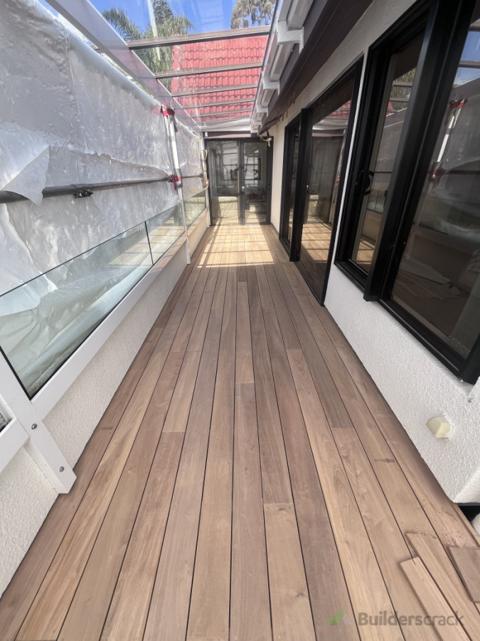 Finished decking