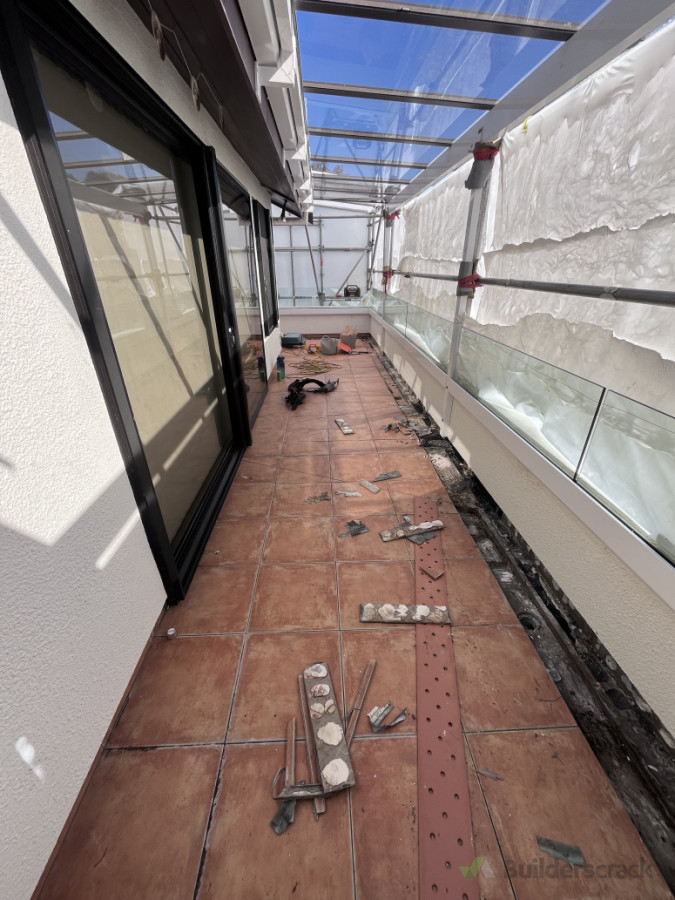 Image showing the before - failed internal gutters