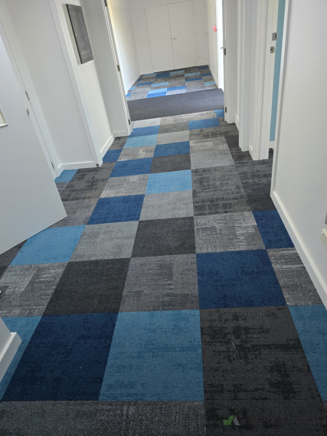 Carpet tiles in schools.